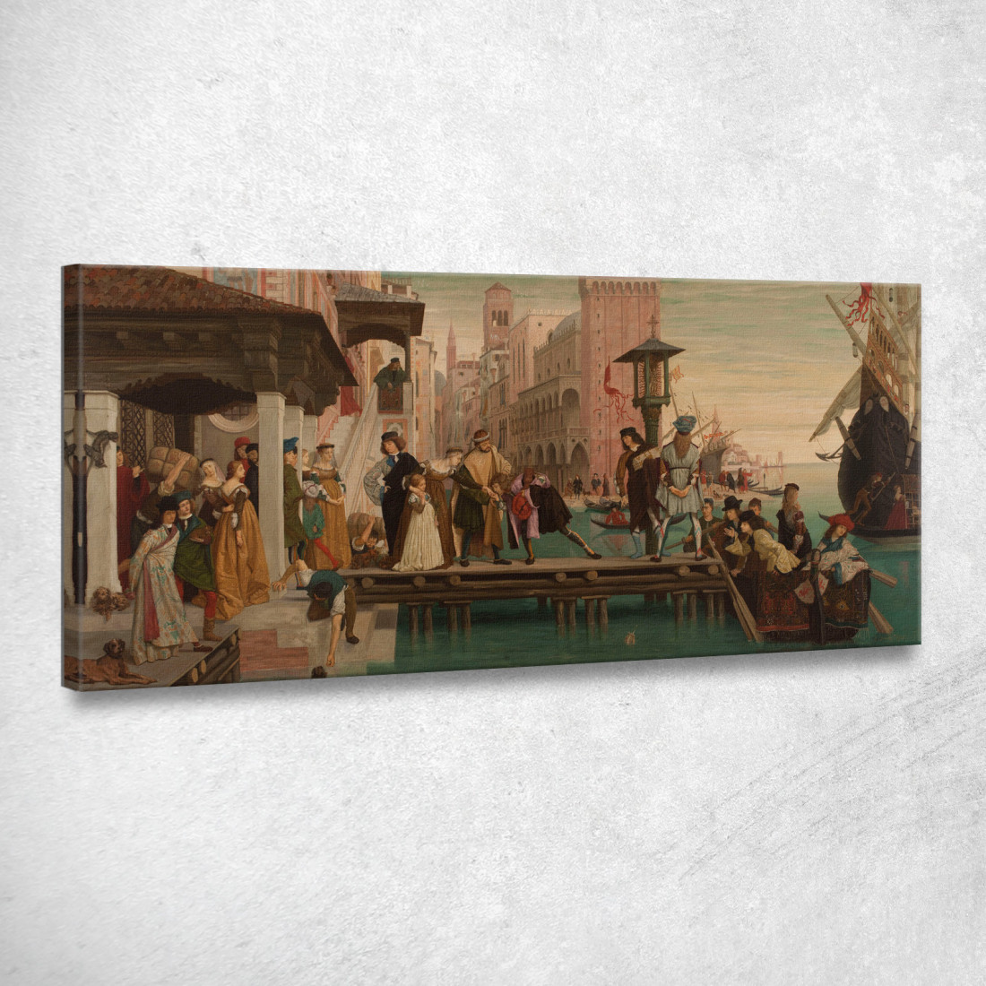 La Partenza Del Figliol Prodigo James Tissot jts115 quadro stampato su tela La Partenza Del Figliol Prodigo James Tissot jts115 quadro stampato su tela