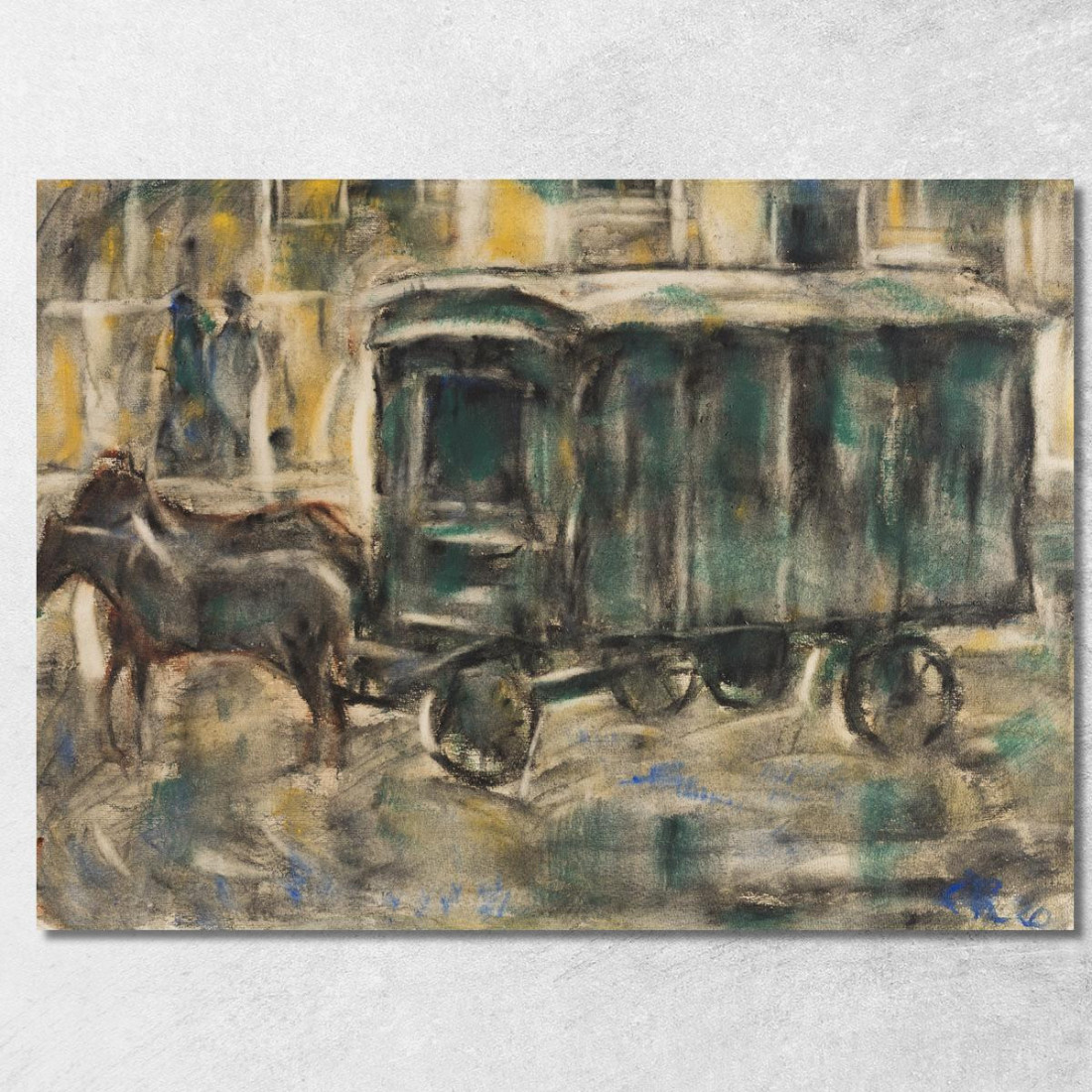 Carro Dei Mobili Christian Rohlfs cro58 quadro stampato su tela Carro Dei Mobili Christian Rohlfs cro58 quadro stampato su tela