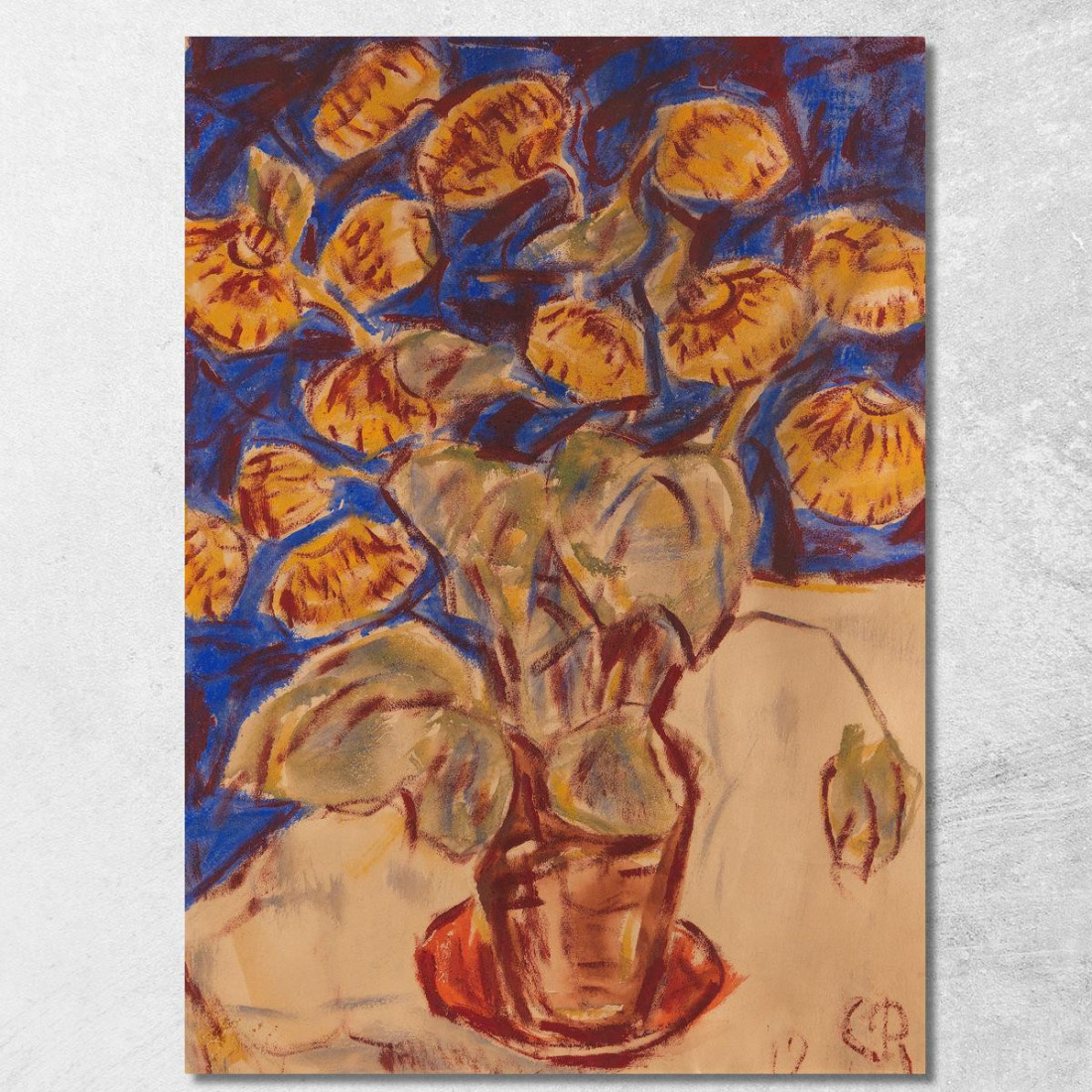 Calceolaria Christian Rohlfs cro61 quadro stampato su tela Calceolaria Christian Rohlfs cro61 quadro stampato su tela
