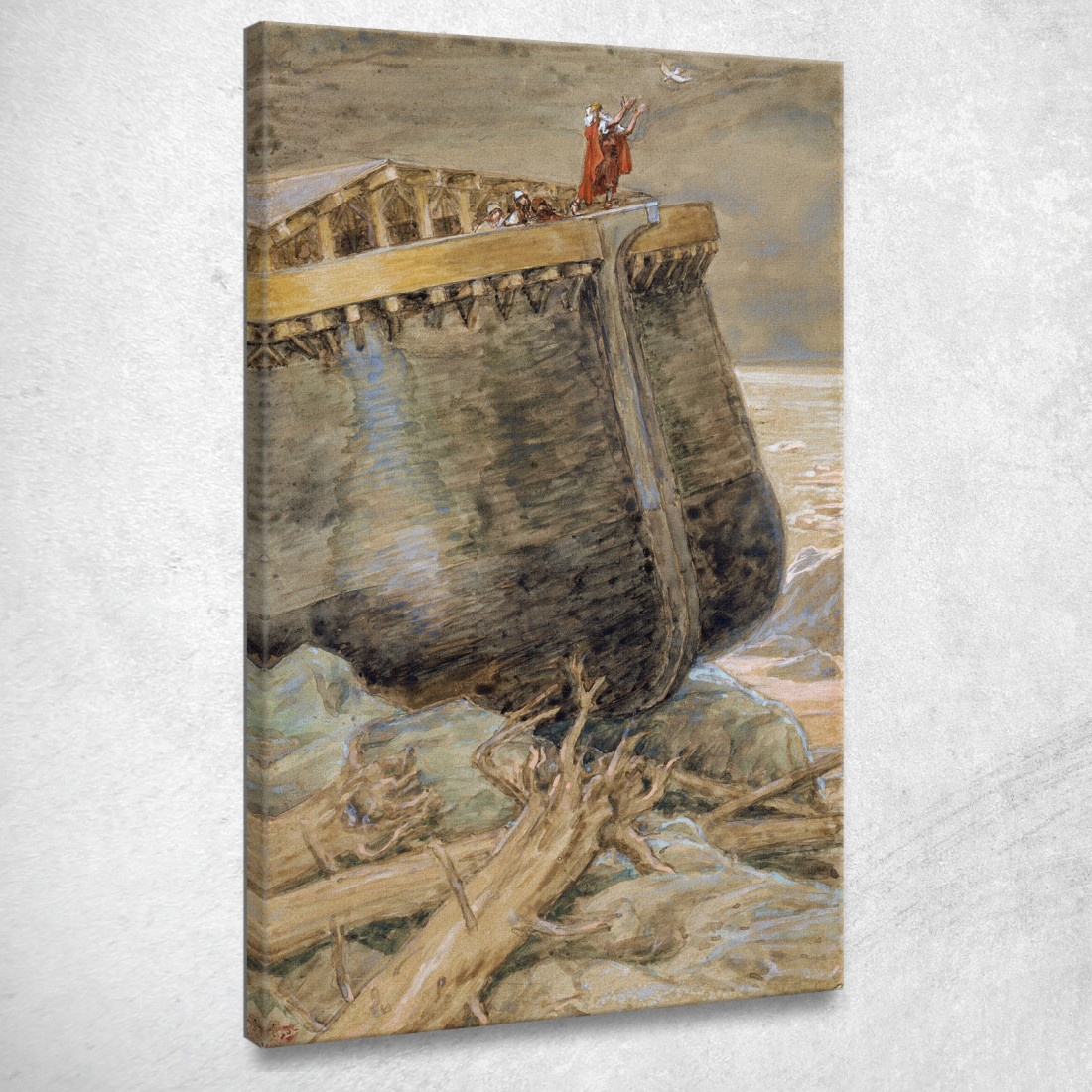 La Colomba Torna A Noè James Tissot jts117 quadro stampato su tela La Colomba Torna A Noè James Tissot jts117 quadro stampato su tela