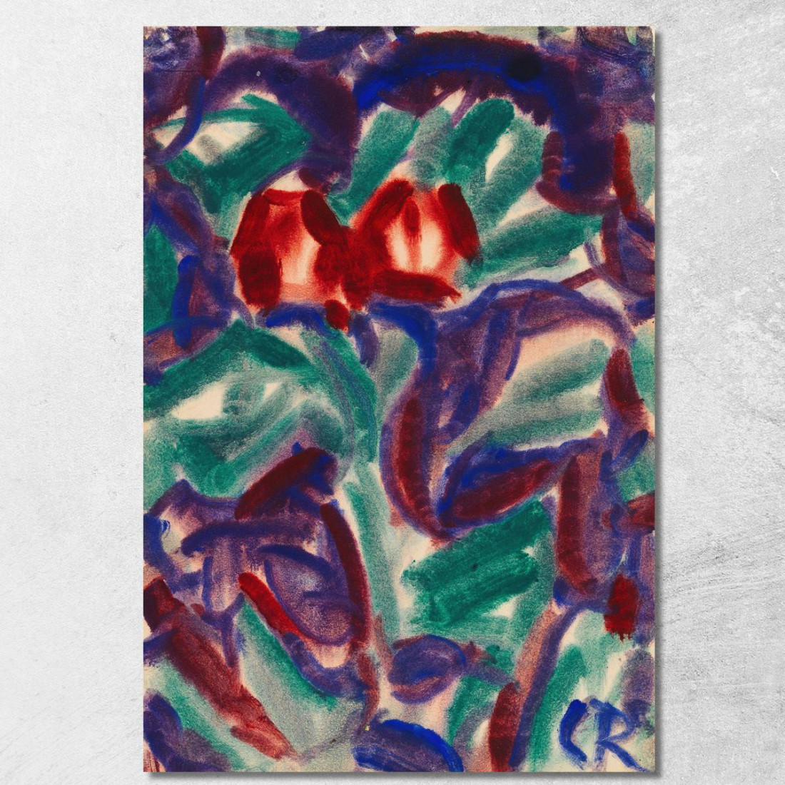Tulipani Christian Rohlfs cro83 quadro stampato su tela Tulipani Christian Rohlfs cro83 quadro stampato su tela