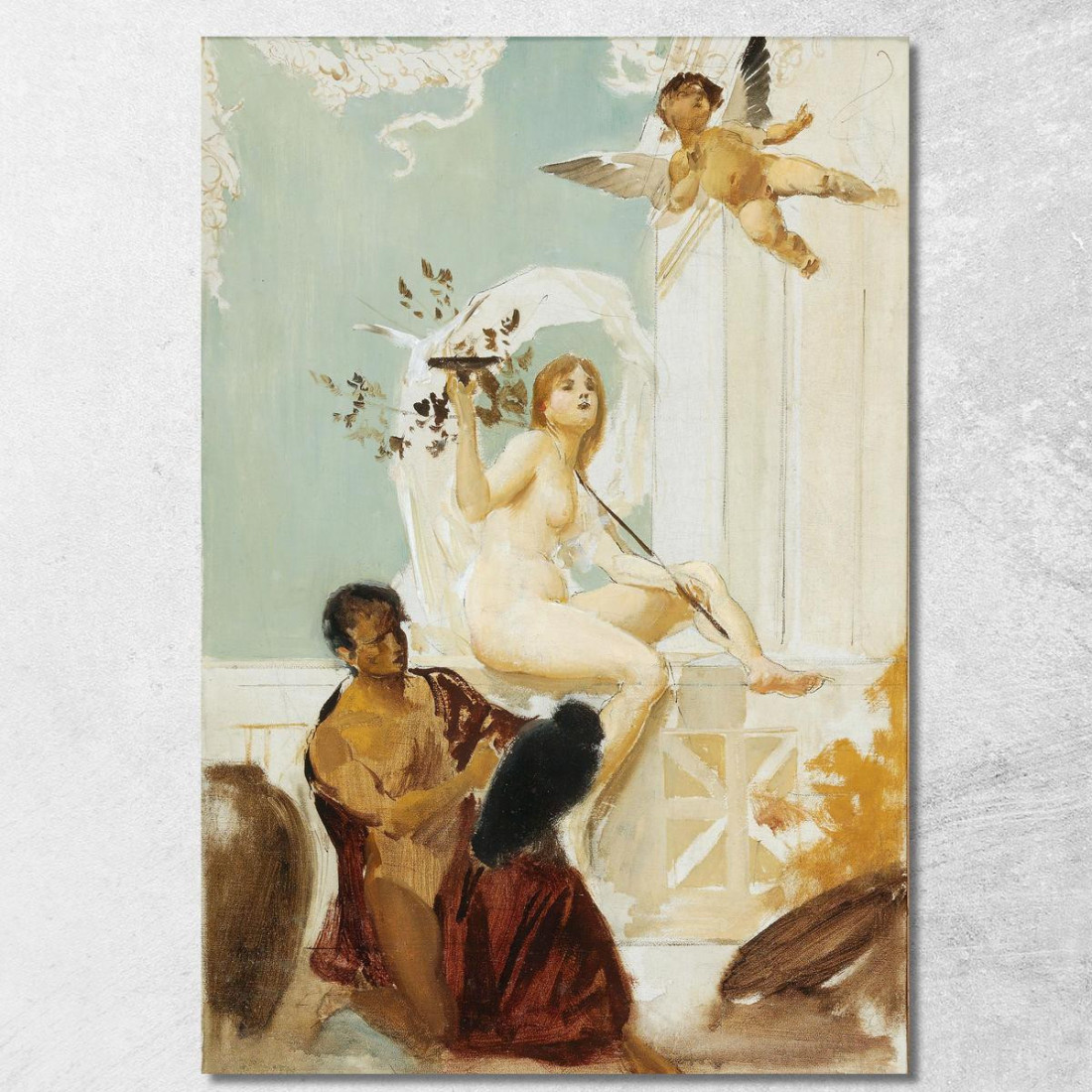 Allegoria Eduard Veith evt1 quadro stampato su tela Allegoria Eduard Veith evt1 quadro stampato su tela