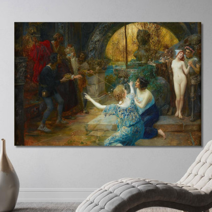 Fonte Della Giovinezza Eduard Veith evt7 quadro stampato su tela