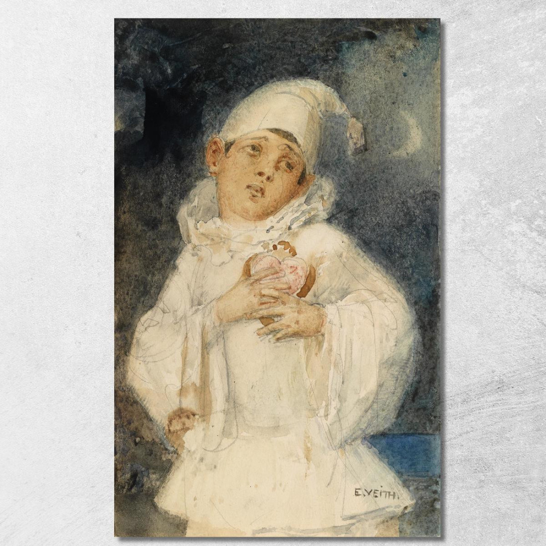 Arlecchino Eduard Veith evt10 quadro stampato su tela Arlecchino Eduard Veith evt10 quadro stampato su tela