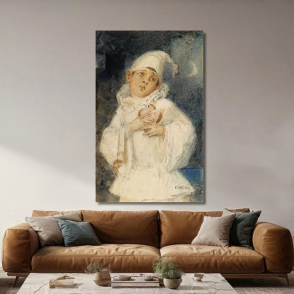 Arlecchino Eduard Veith evt10 quadro stampato su tela