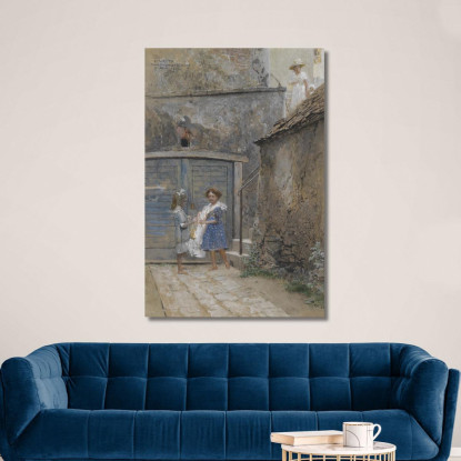Villaggio Di Kahlenberg Eduard Veith evt11 quadro stampato su tela