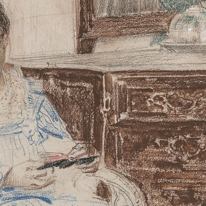 Donna Che Legge Eduard Veith evt12 quadro stampato su tela