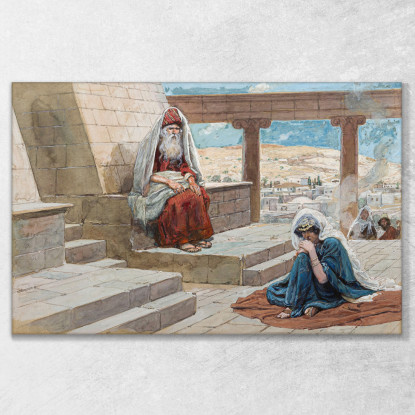 Il Sommo Sacerdote E Hannah James Tissot jts122 quadro stampato su tela