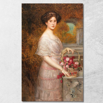 Ritratto Di Annie Sussanka Eduard Veith evt21 quadro stampato su tela