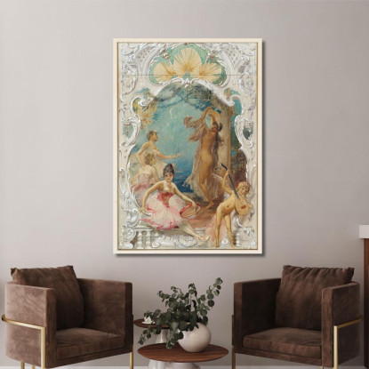 Danza Eduard Veith evt24 quadro stampato su tela