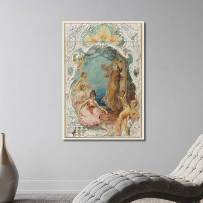 Danza Eduard Veith evt24 quadro stampato su tela