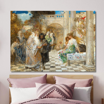 Ritorno Alla Virtù Eduard Veith evt28 quadro stampato su tela