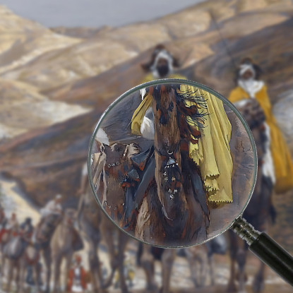 Il Viaggio Dei Magi James Tissot jts124 quadro stampato su tela