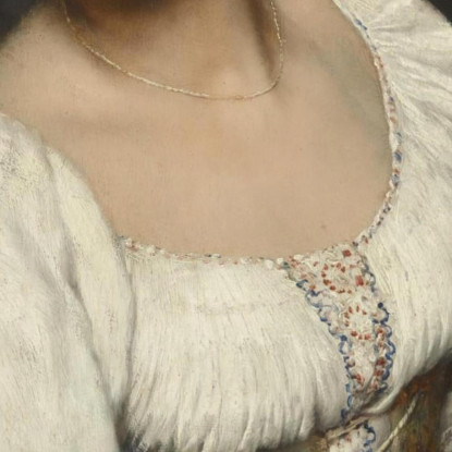 Ragazza Alla Finestra Eugen von Blaas evb33 quadro stampato su tela