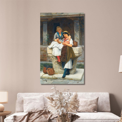 La Lettera D’Amore 3 Eugen von Blaas evb67 quadro stampato su tela