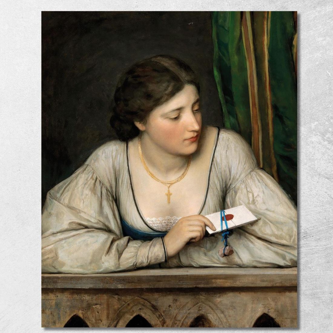 La Lettera D’Amore Eugen von Blaas evb68 quadro stampato su tela La Lettera D’Amore Eugen von Blaas evb68 quadro stampato su tela