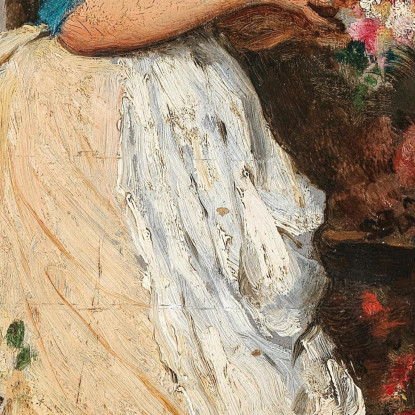 La Fioraia Veneziana Eugen von Blaas evb76 quadro stampato su tela