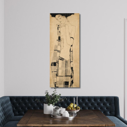 Ragazza In Piedi Egon Schiele esh3 quadro stampato su tela