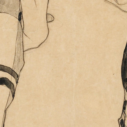 Ragazza In Piedi Egon Schiele esh3 quadro stampato su tela