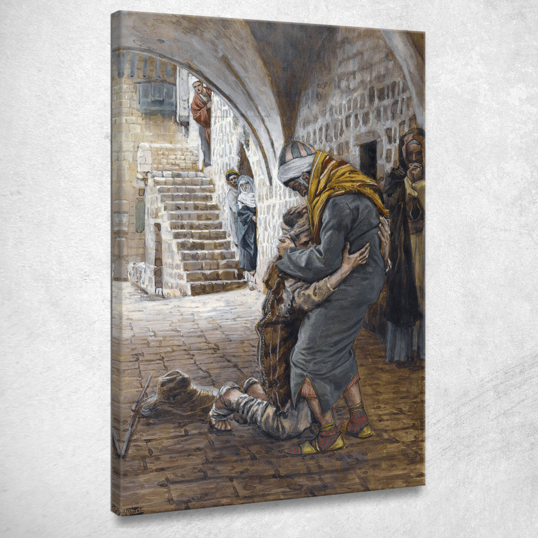 Il Ritorno Del Figliol Prodigo 2 James Tissot jts135 quadro stampato su tela Il Ritorno Del Figliol Prodigo 2 James Tissot jts135 quadro stampato su tela