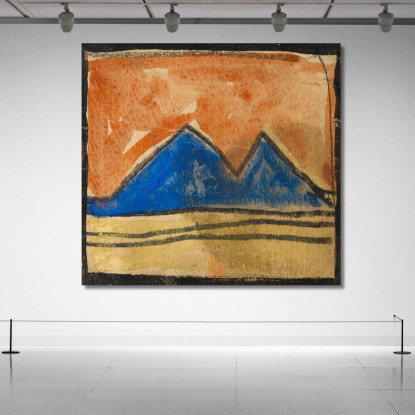 Paesaggio Astratto Egon Schiele esh14 quadro stampato su tela