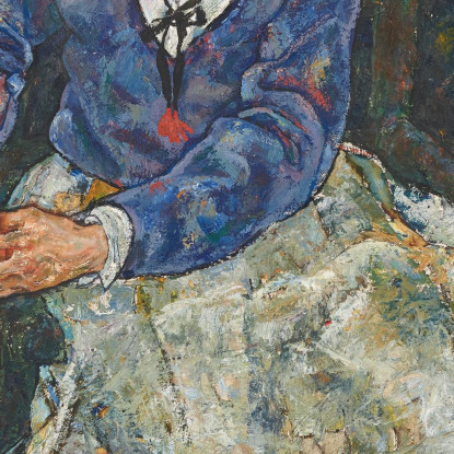 Ritratto Della Moglie Dell'Artista Edith Schiele Egon Schiele esh21 quadro stampato su tela