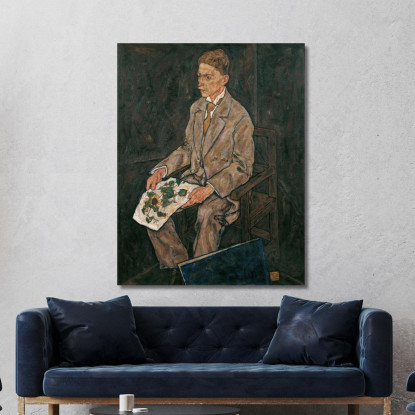 Ritratto Del Dr. Franz Martin Haberditzl Egon Schiele esh22 quadro stampato su tela