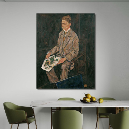 Ritratto Del Dr. Franz Martin Haberditzl Egon Schiele esh22 quadro stampato su tela
