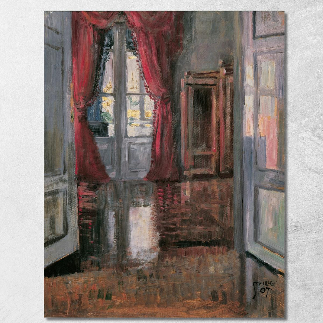 Vista Nell'Appartamento Di Leopold E Marie Czihaczek Egon Schiele esh25 quadro stampato su tela Vista Nell'Appartamento Di Leopold E Marie Czihaczek Egon Schiele esh25 quadro stampato su tela