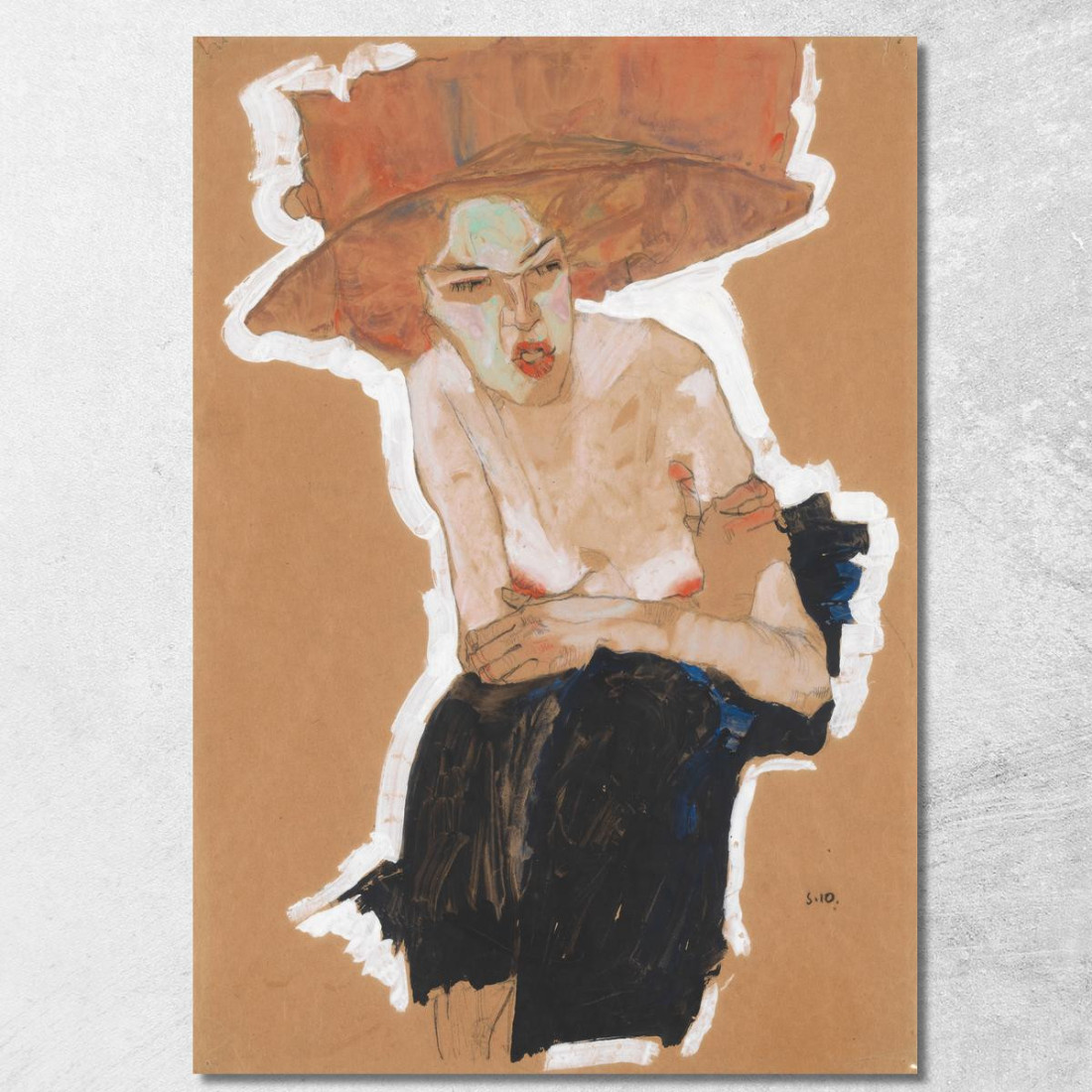 La Maliziosa Egon Schiele esh43 quadro stampato su tela La Maliziosa Egon Schiele esh43 quadro stampato su tela