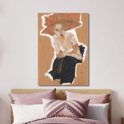 La Maliziosa Egon Schiele esh43 quadro stampato su tela