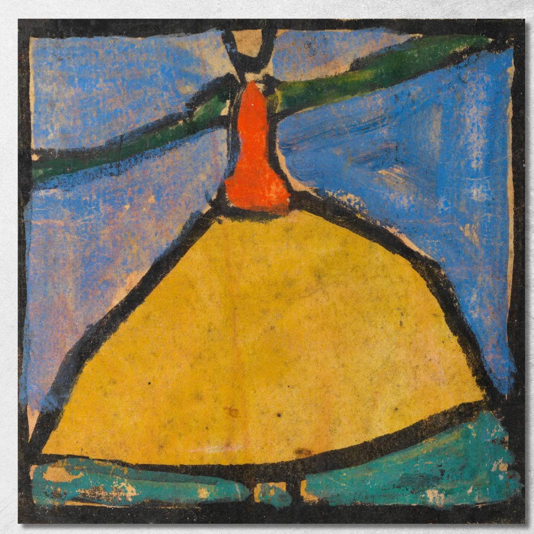 Donna Con Braccia Spalancate In Gonna Gialla Egon Schiele esh55 quadro stampato su tela Donna Con Braccia Spalancate In Gonna Gialla Egon Schiele esh55 quadro stampato su tela