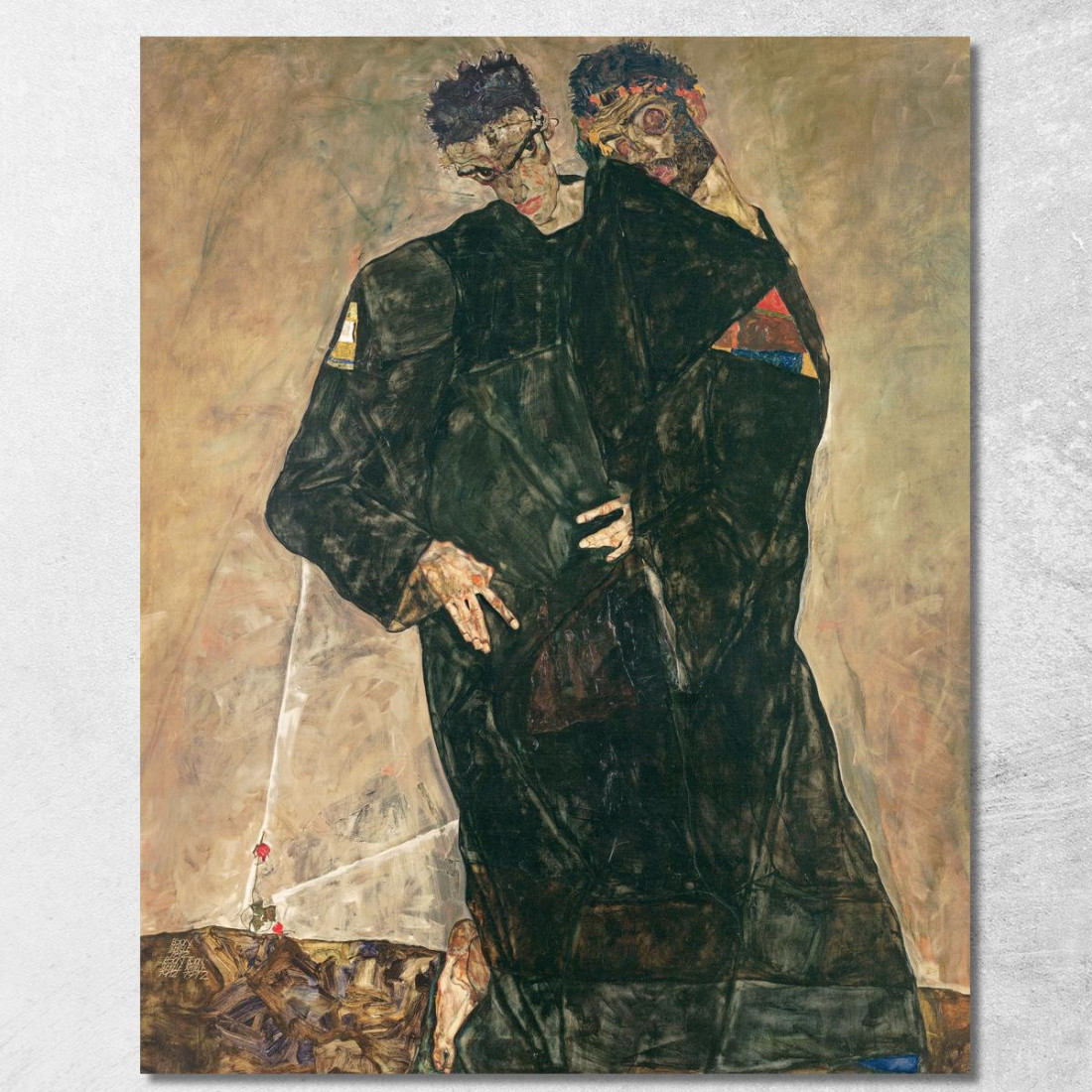 Eremiti Egon Schiele esh65 quadro stampato su tela