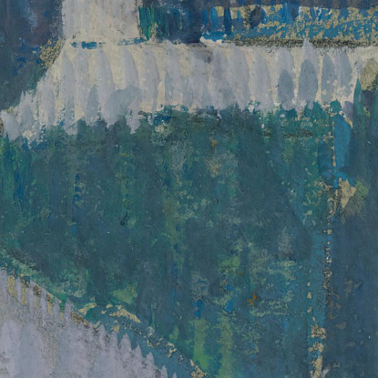 Paesaggio Con Casa Alberi E Figura Femminile Egon Schiele esh82 quadro stampato su tela