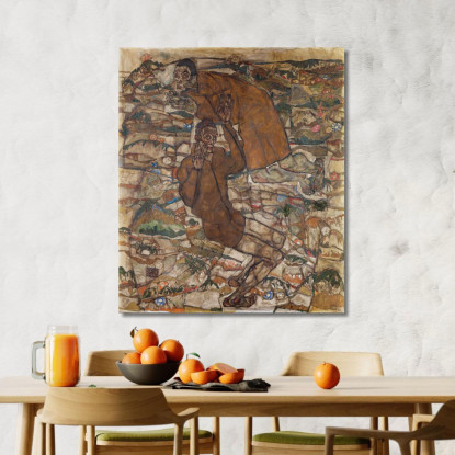 Levitazione Il Cieco Ii Egon Schiele esh86 quadro stampato su tela