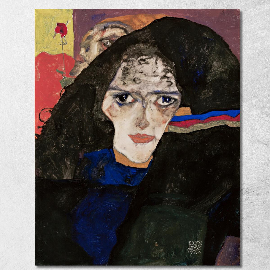 Donna In Lutto Egon Schiele esh99 quadro stampato su tela Donna In Lutto Egon Schiele esh99 quadro stampato su tela