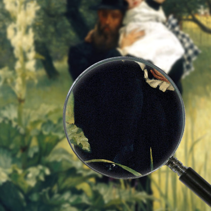 Il Vedovo James Tissot jts146 quadro stampato su tela