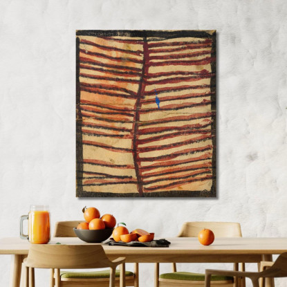 Ornamento Con Linee Parallele Egon Schiele esh113 quadro stampato su tela