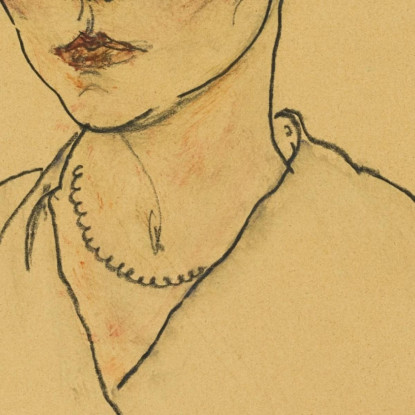 Ritratto Di Una Donna Lilly Steiner Egon Schiele esh117 quadro stampato su tela