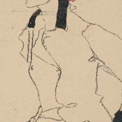 Ritratto Di Una Donna Egon Schiele esh118 quadro stampato su tela