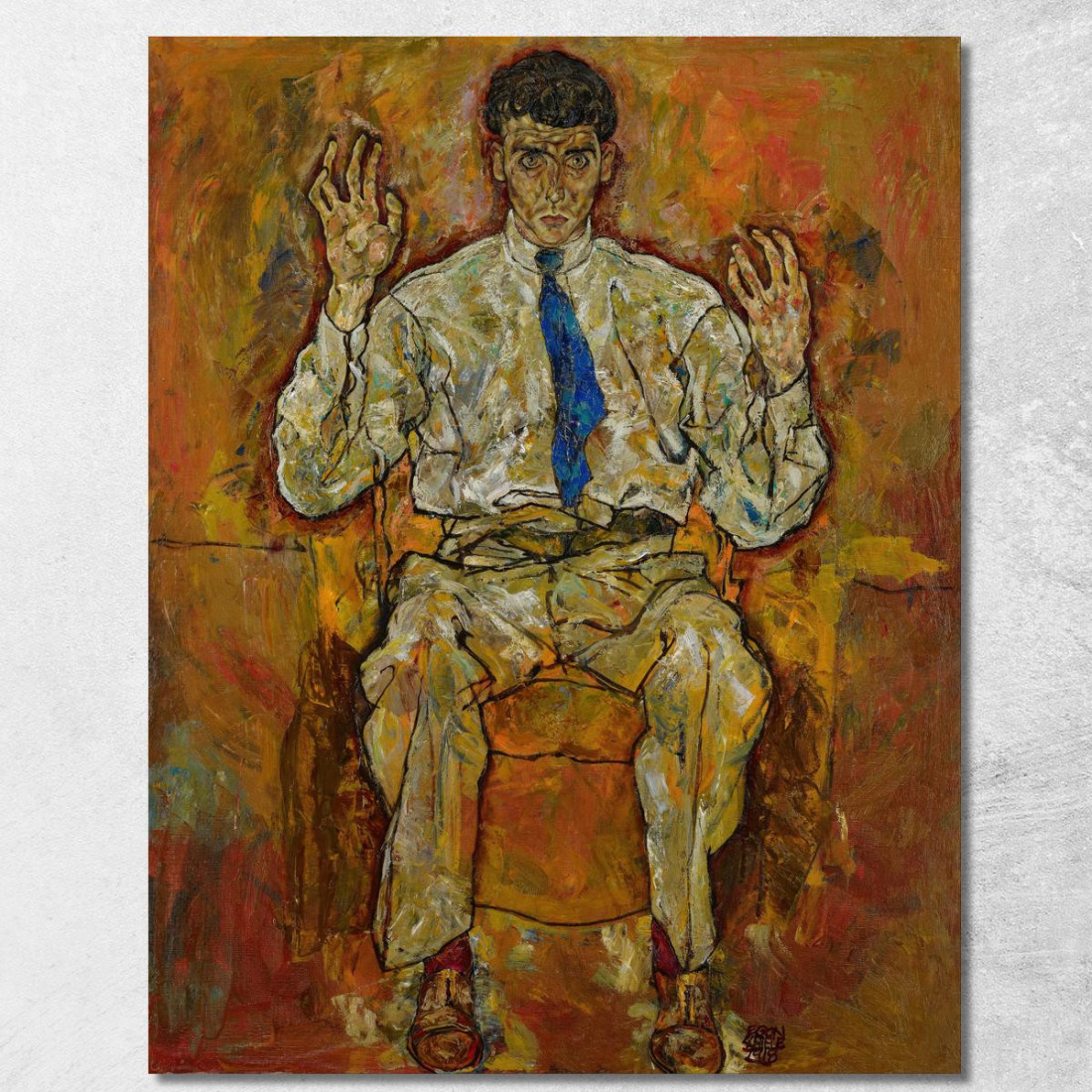 Ritratto Di Paris Von Gütersloh Egon Schiele esh125 quadro stampato su tela Ritratto Di Paris Von Gütersloh Egon Schiele esh125 quadro stampato su tela