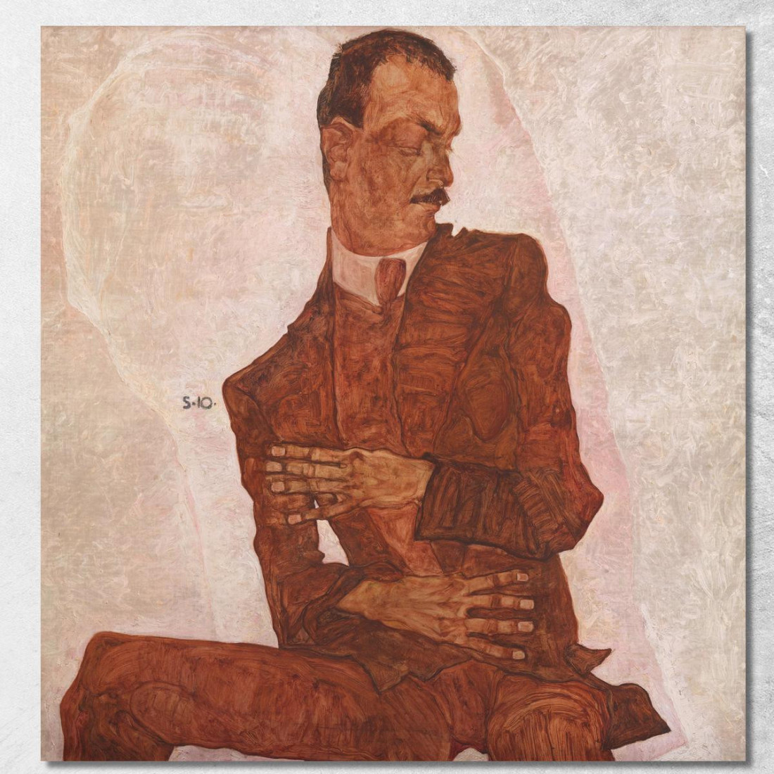 Ritratto Di Arthur Roessler Egon Schiele esh128 quadro stampato su tela Ritratto Di Arthur Roessler Egon Schiele esh128 quadro stampato su tela