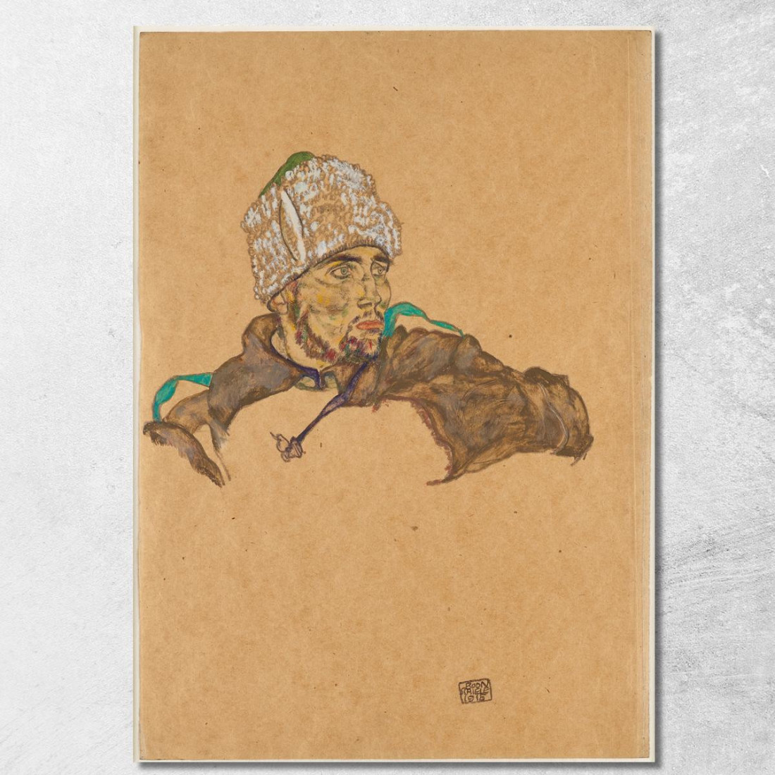 Prigioniero Di Guerra Russo Egon Schiele esh139 quadro stampato su tela Prigioniero Di Guerra Russo Egon Schiele esh139 quadro stampato su tela