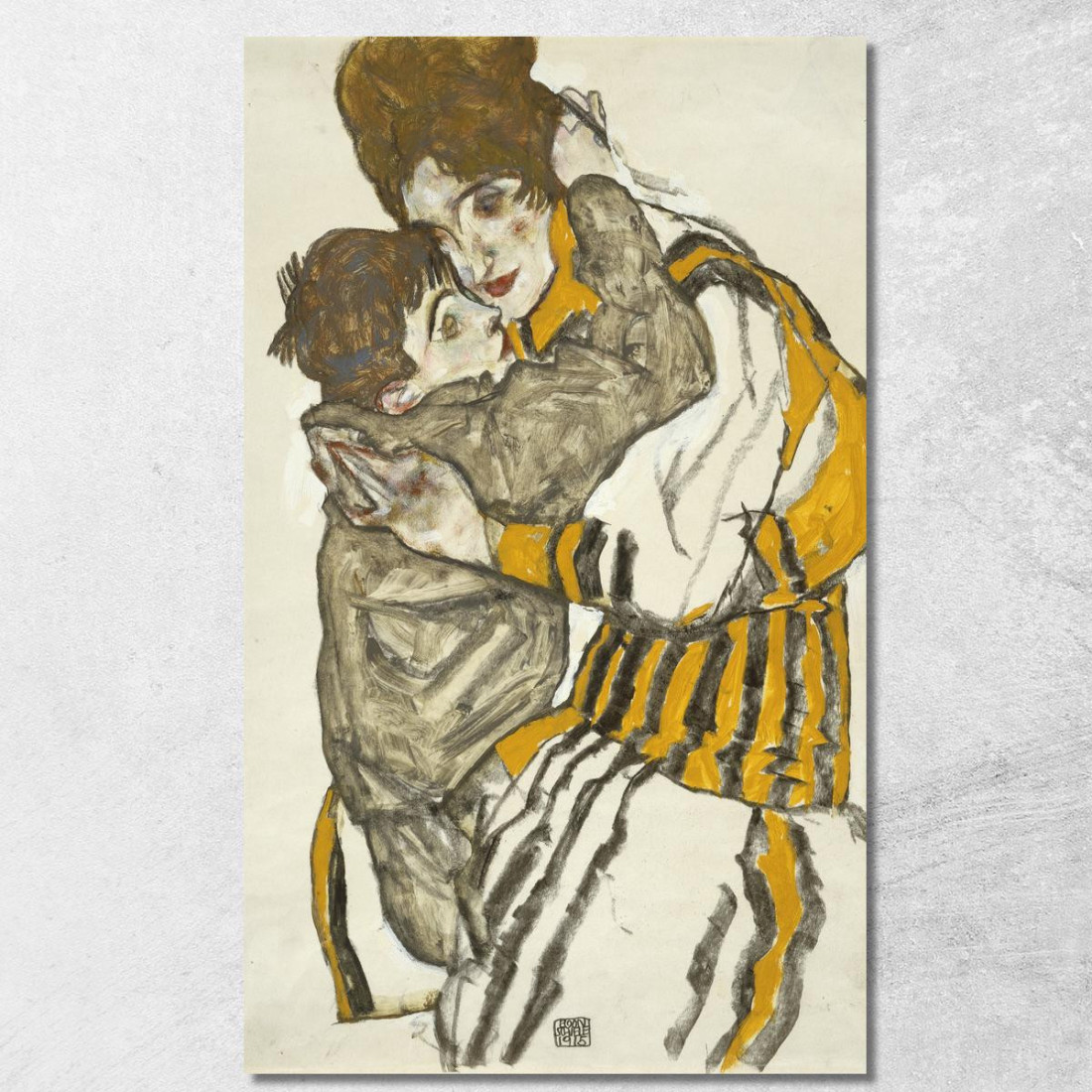 La Moglie Di Schiele Con Il Suo Piccolo Nipote Egon Schiele esh141 quadro stampato su tela La Moglie Di Schiele Con Il Suo Piccolo Nipote Egon Schiele esh141 quadro stampato su tela