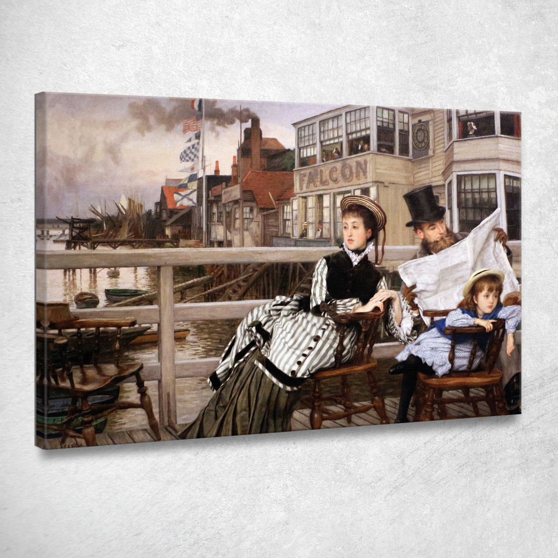 Aspettando Il Traghetto Alla Taverna Dei Falchi James Tissot jts155 quadro stampato su tela Aspettando Il Traghetto Alla Taverna Dei Falchi James Tissot jts155 quadro stampato su tela