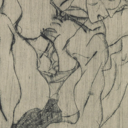 Dolore Egon Schiele esh170 quadro stampato su tela