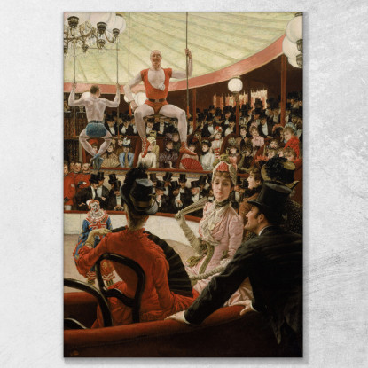 Donne Di Parigi: L'Amante Del Circo James Tissot jts158 quadro stampato su tela