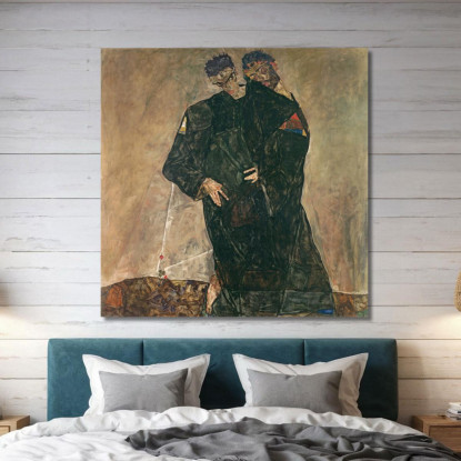 Gli Eremiti Egon Schiele esh193 quadro stampato su tela