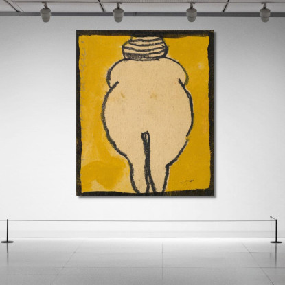Venere Di Willendorf Egon Schiele esh201 quadro stampato su tela