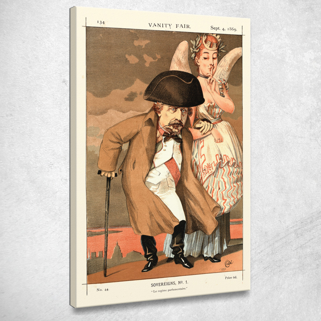 Sovrane N. 1 Le Regime Parlementaire Napoleone Iii Da Vanity Fair James Tissot jts160 quadro stampato su tela Sovrane N. 1 Le Regime Parlementaire Napoleone Iii Da Vanity Fair James Tissot jts160 quadro stampato su tela